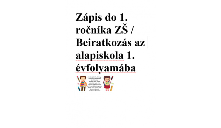 Zápis na školský rok 2026/2027